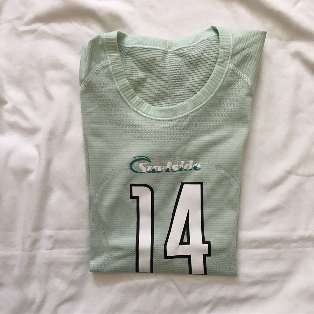 Lululemon Jersey, Teal, Size 8